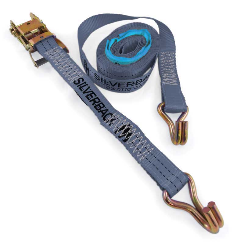 Silverback Ratchet Tie Down Kits Double Wire J Hook (10316 - 35mm x 6m LC 1000kg)