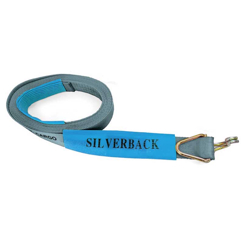 Silverback Winch Replacement Strap Hook Keeper (10680 - 9m x 75mm LC 5000kg GREY)