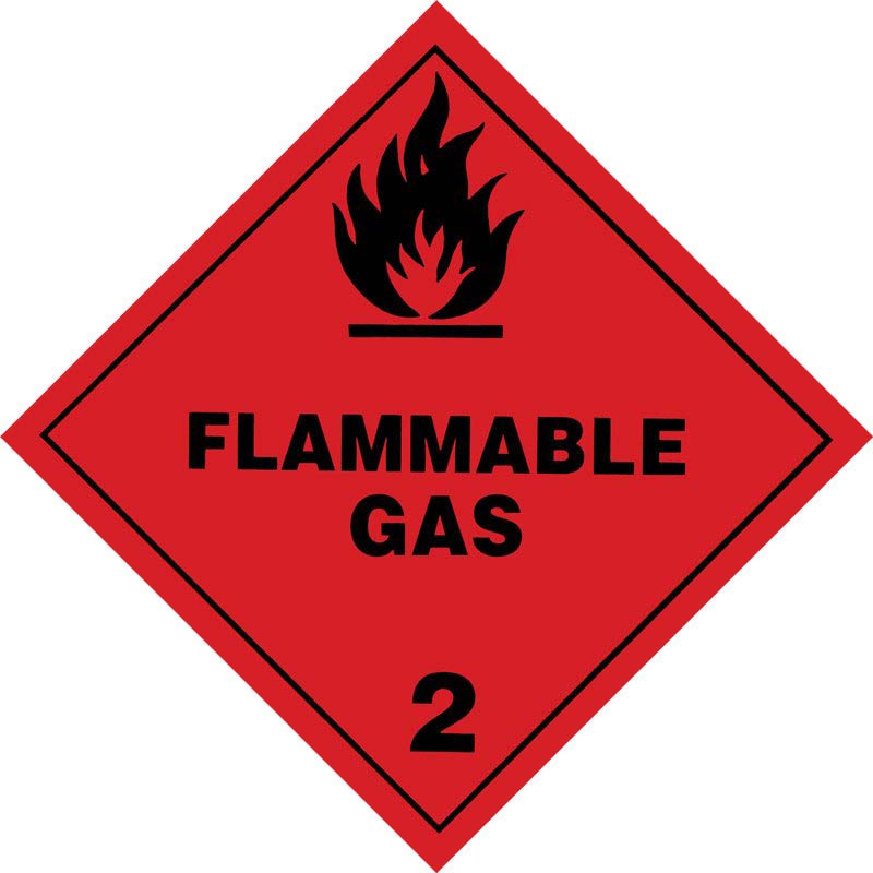 Dangerous Goods Class 2.1 Flammable Gas (14021 - 250mm-Vinyl)