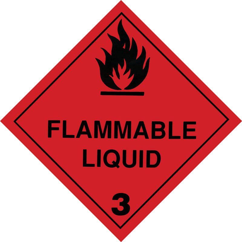 Silverback Dangerous Goods Class 3.0 Flammable Liquid (14030 - 250mm-Vinyl)
