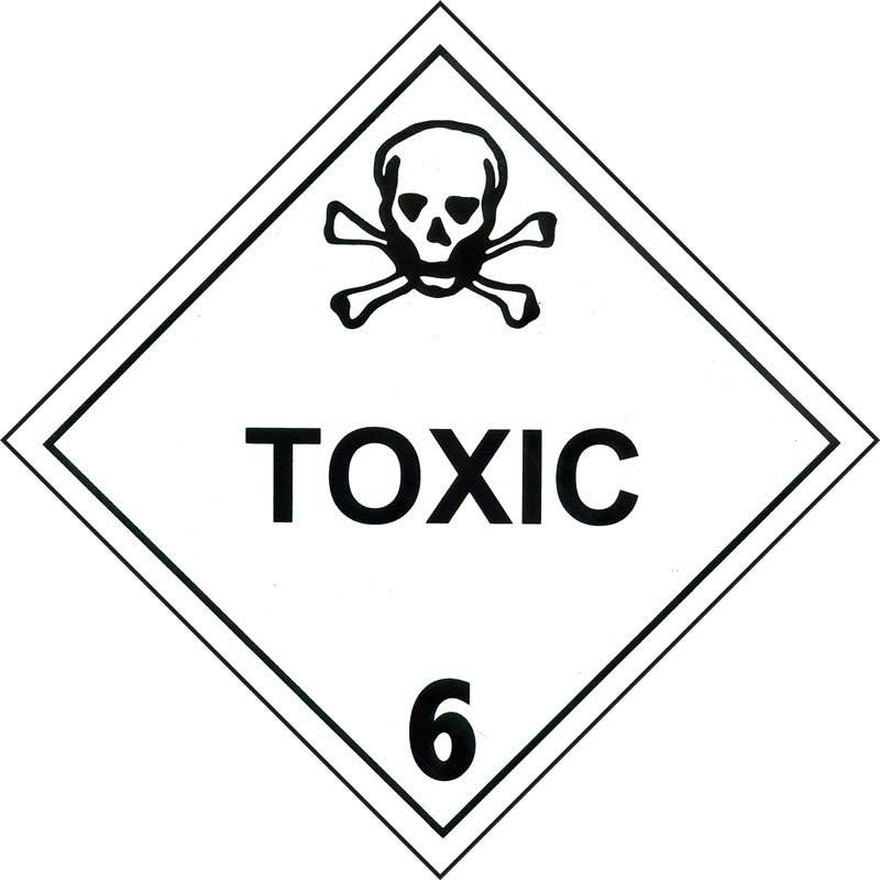 Silverback Dangerous Goods Class 6.1 Toxic Substance (14061 - 250mm-Vinyl)