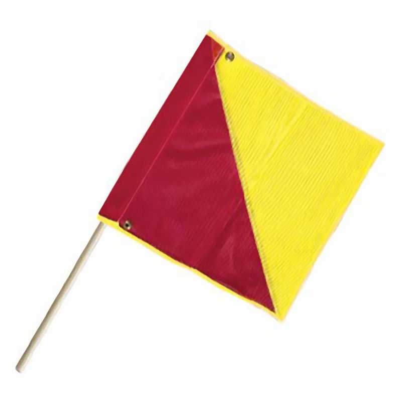 Oversize Flags with Sticks Red/Yellow