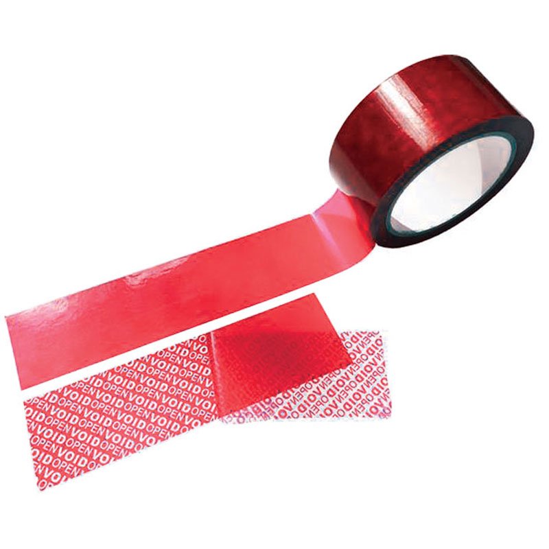 Silverback Tamper Evident Tape Non Transfer 50m x 48mm RED
