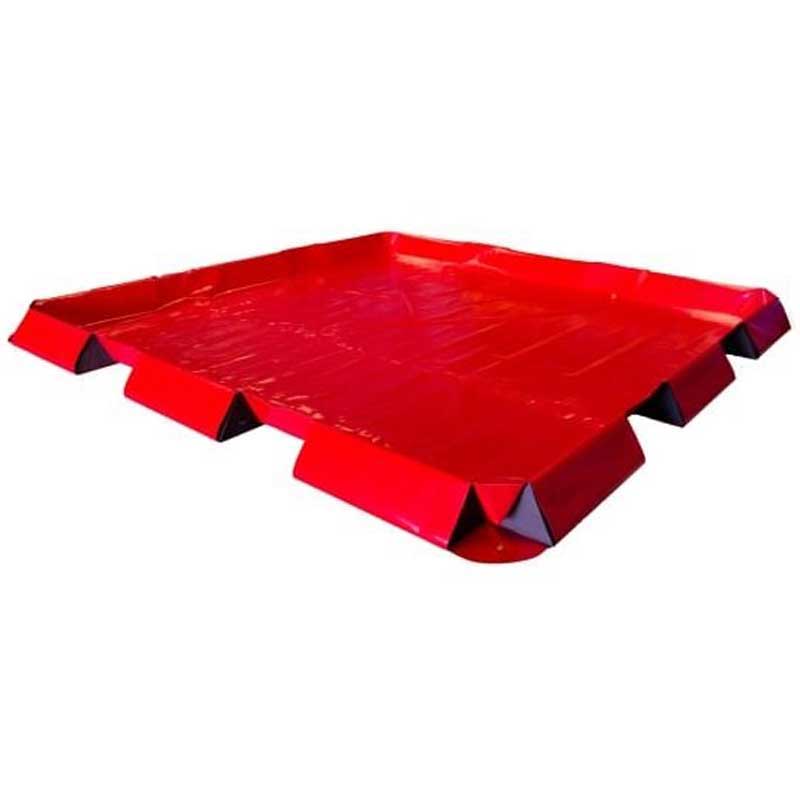 Portable Drill Rig PVC Containment Bund Custom Size RED