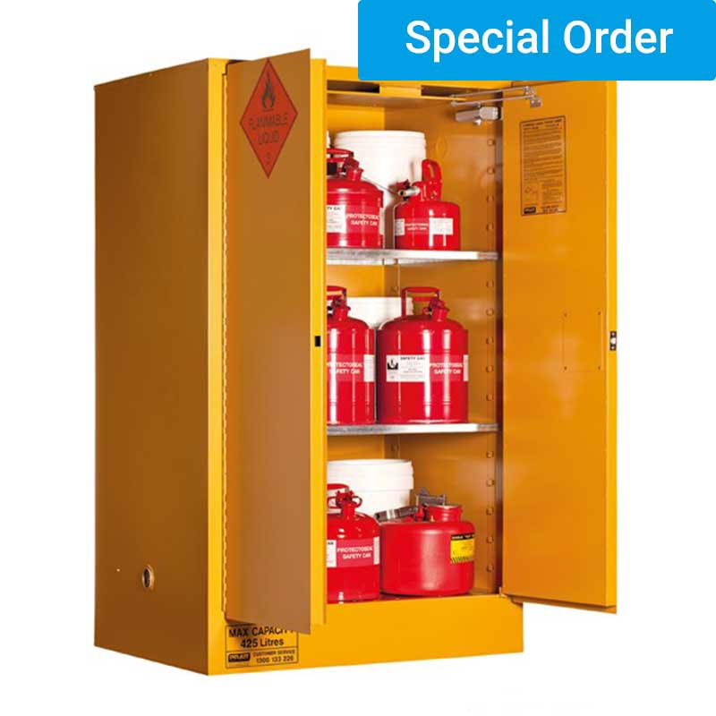 Flammable Liquid Storage Cabinets (25508 - 425L 2-Dr 3-Lvl)