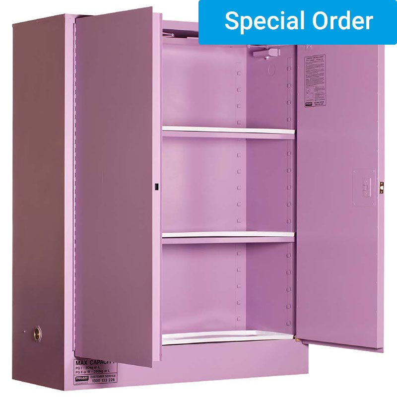 Corrosive Substance Storage Cabinets (25525 - 350L 2-Dr 3-Lvl)