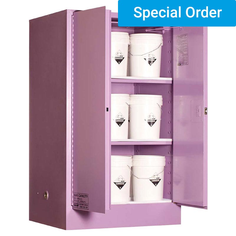 425L Corrosive Substance Storage Cabinet 2 Door 3 Shelf