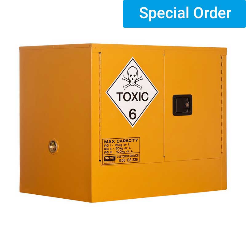 100L Toxic Substance Storage Cabinet 2 Door 1 Shelf