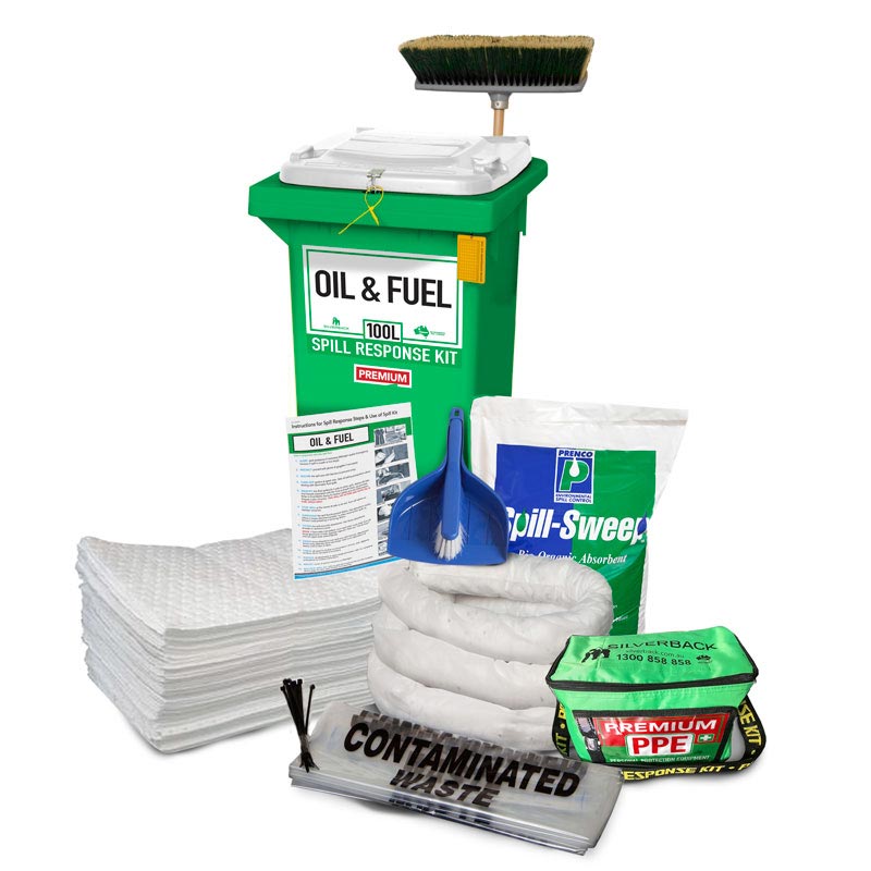 100L Oil & Fuel Hydrocarbon PREM Prenco Spill Kit