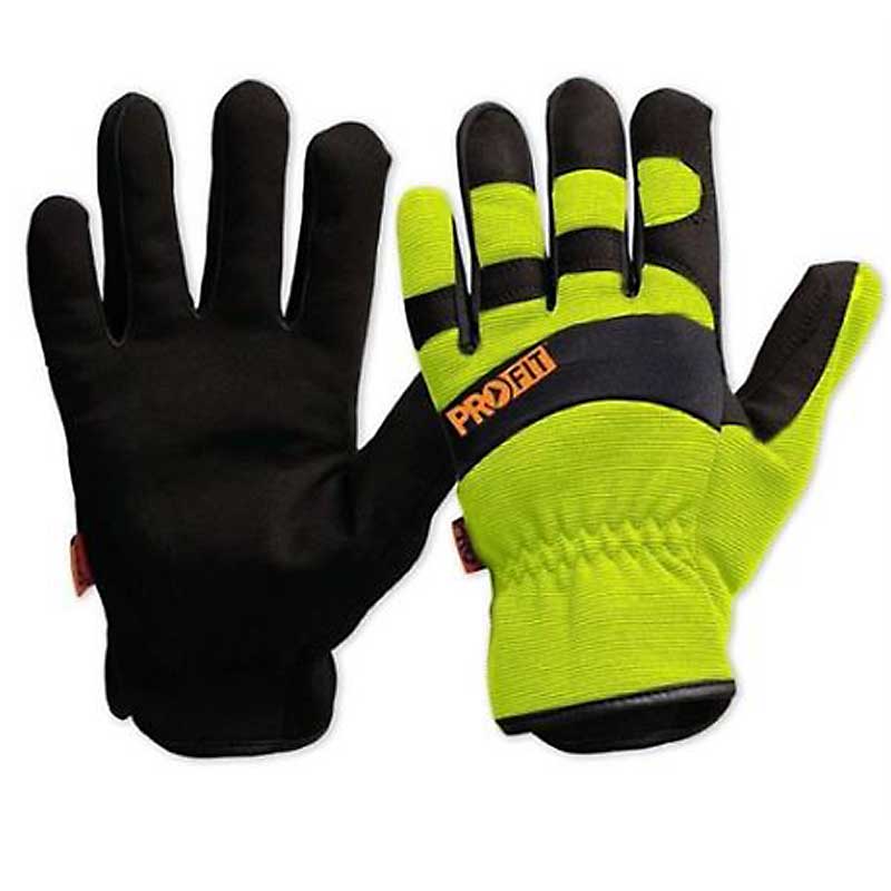 Silverback ProFit Hi Vis Riggamate Gloves (30002XL-Y - XL)