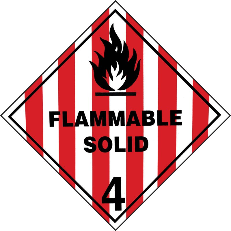 Dangerous Goods Class 4.1 Flammable Solid