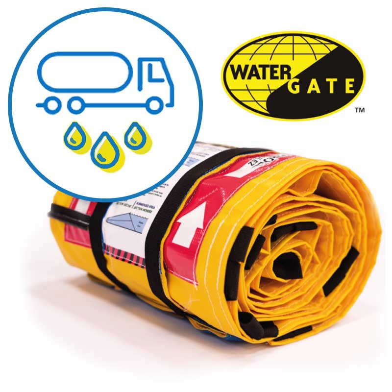 Watergate instant temporary containment control barrier