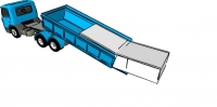 Truck Liner 4.6m x 2.4m x 1.8m 200um 2 x Top Flaps BK