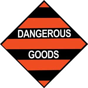 Silverback 250mm Mixed Dangerous Goods Adhesive Label