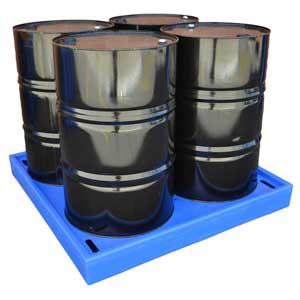 Silverback Low Profile Spill Deck Polyethylene 4 Drum Bund