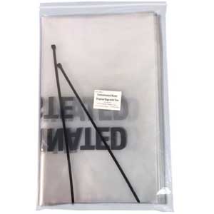 Waste Disposal Bag Kit 700mm x 450mm Cable Ties 2 Pk