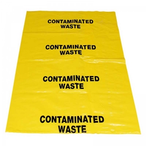 Silverback Contaminated Waste Disposal Bag XL 600mm x 1500mm YELLOW