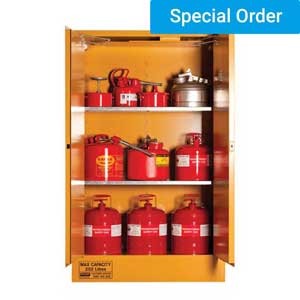 Silverback 250L Flammable Liquid Storage Cabinet 2 Door 3 Shelf