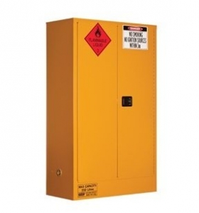 250L Flammable Liquid Storage Cabinet 2 Door 3 Shelf