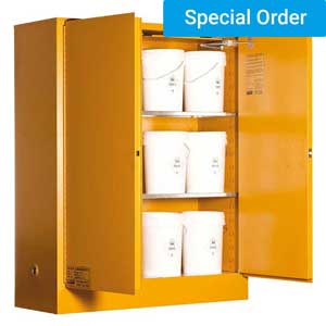 Silverback 250L Toxic Substance Storage Cabinet XL 2 Door 3 Shelf
