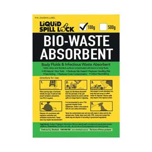Silverback Bio-Waste Liquid Spill Lock Prenco Absorbent 100g