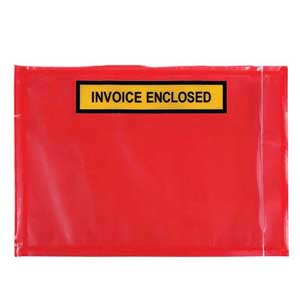 Silverback Invoice Enclosed Adhesive Pockets RD 1000pcs