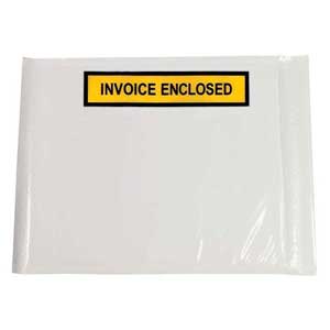 Silverback Invoice Enclosed Adhesive Pockets WT 1000pcs