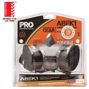 Silverback Maxi Mask 2000 Twin Filter Half Face Respirator ABEK1 Cartridges