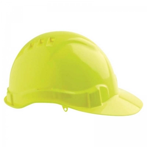 Silverback ProChoice V6 Vented Pushlock Harness Hard Hat Fluoro Yellow
