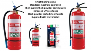 Fire Extinguisher Vehicle Bracket 9Kg HD Powder Coated BK