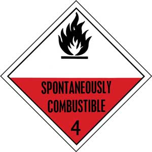 Dangerous Goods Class 4.2 Spontaneously Combustable