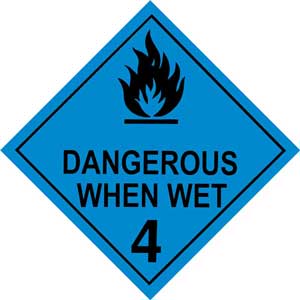 Silverback Dangerous Goods Class 4.3 Dangerous When Wet