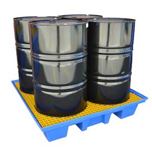 Silverback Drum Spill Pallets Polyethylene