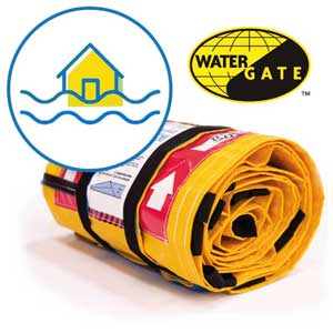 Watergate instant temporary flood control barrier